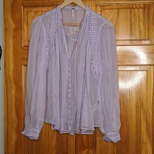 Free People Purple Blouse NWT
